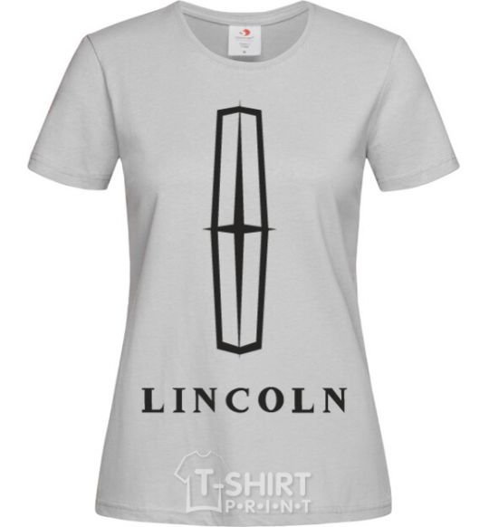 Женская футболка Logo Lincoln Серый фото