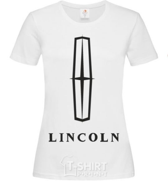 Женская футболка Logo Lincoln Белый фото