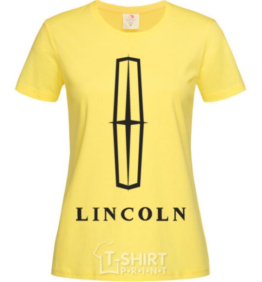 Women's T-shirt Logo Lincoln cornsilk фото
