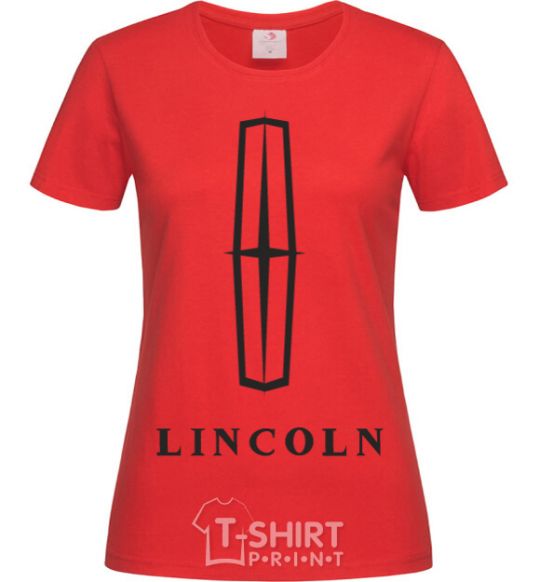 Women's T-shirt Logo Lincoln red фото