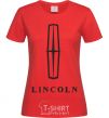 Женская футболка Logo Lincoln Красный фото