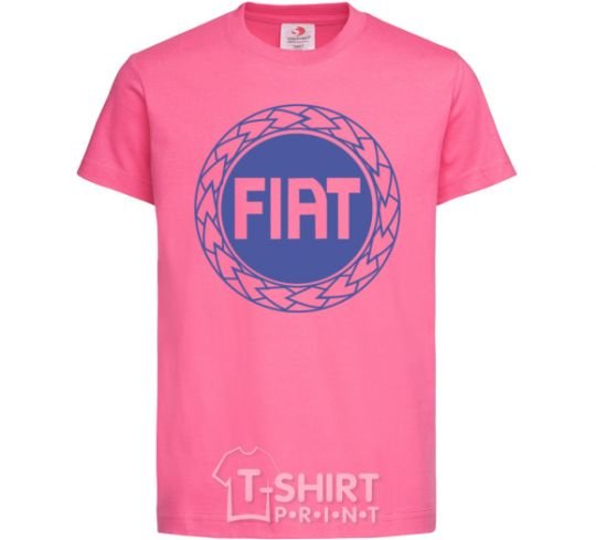 Детская футболка Logo Fiat Ярко-розовый фото