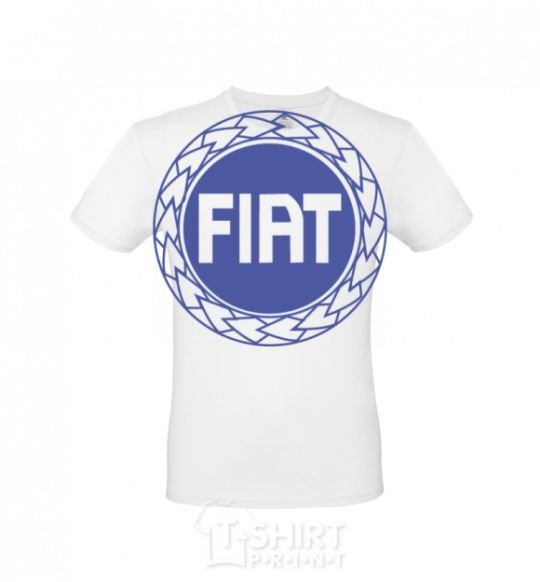 Men's T-Shirt Logo Fiat White фото