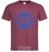 Men's T-Shirt Logo Fiat burgundy фото