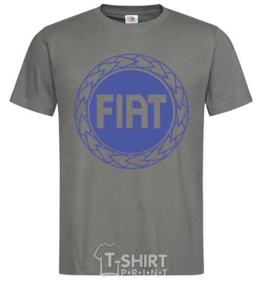 Men's T-Shirt Logo Fiat dark-grey фото