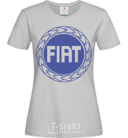 Women's T-shirt Logo Fiat grey фото