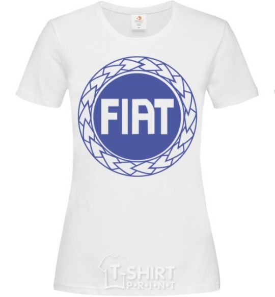 Women's T-shirt Logo Fiat White фото