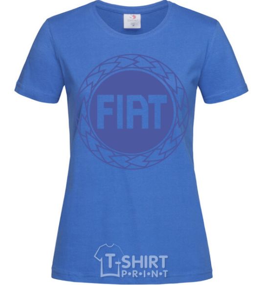 Women's T-shirt Logo Fiat royal-blue фото