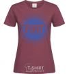 Women's T-shirt Logo Fiat burgundy фото