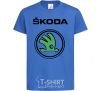 Детская футболка Logo skoda Ярко-синий фото
