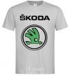 Men's T-Shirt Logo skoda grey фото