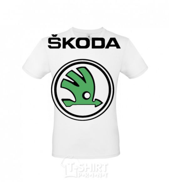 Men's T-Shirt Logo skoda White фото