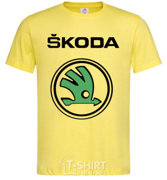 Men's T-Shirt Logo skoda cornsilk фото