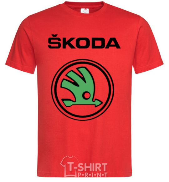 Men's T-Shirt Logo skoda red фото