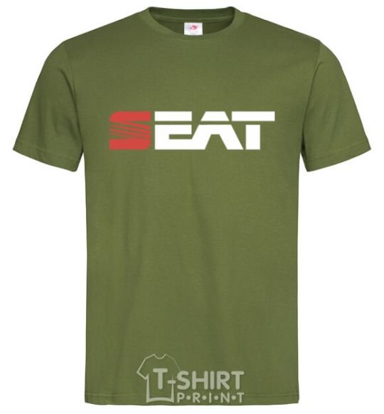 Men's T-Shirt Seat logo millennial-khaki фото