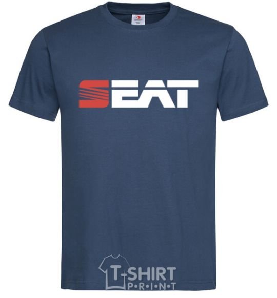 Men's T-Shirt Seat logo navy-blue фото