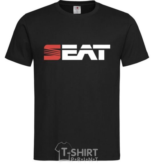 Men's T-Shirt Seat logo black фото