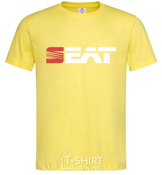 Men's T-Shirt Seat logo cornsilk фото