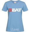 Women's T-shirt Seat logo sky-blue фото