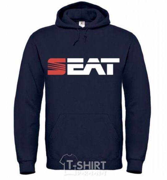 Men`s hoodie Seat logo navy-blue фото