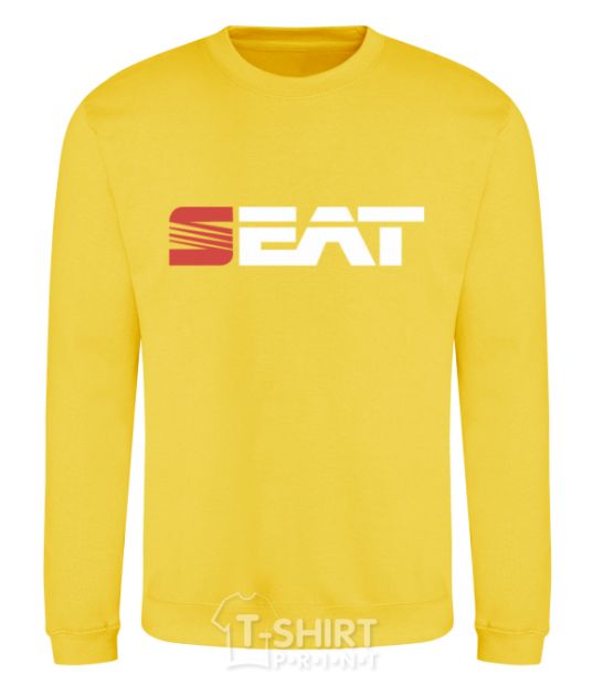 Sweatshirt Seat logo yellow фото