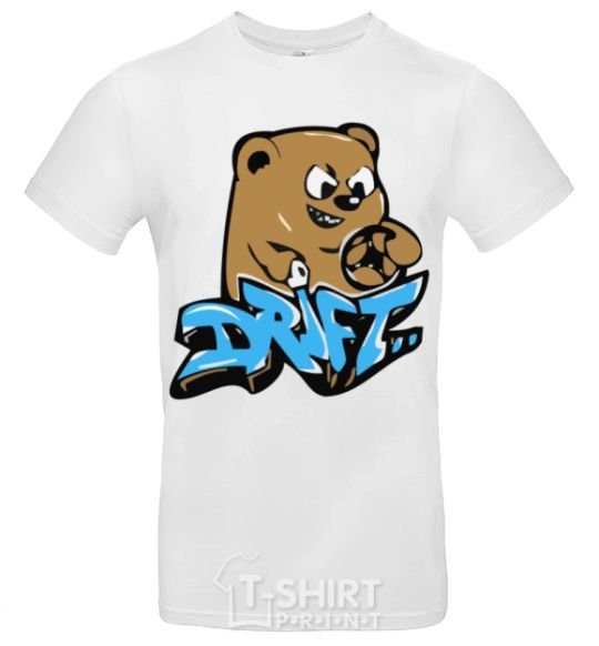 Men's T-Shirt Bear drift White фото