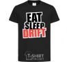 Kids T-shirt Eat sleep drift black фото