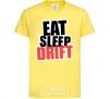Kids T-shirt Eat sleep drift cornsilk фото