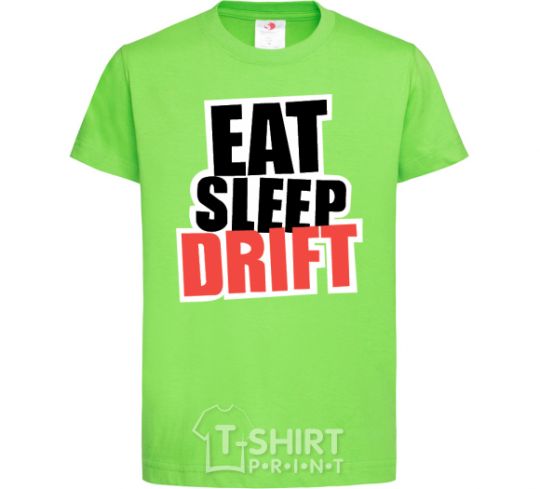 Kids T-shirt Eat sleep drift orchid-green фото