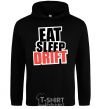 Men`s hoodie Eat sleep drift black фото