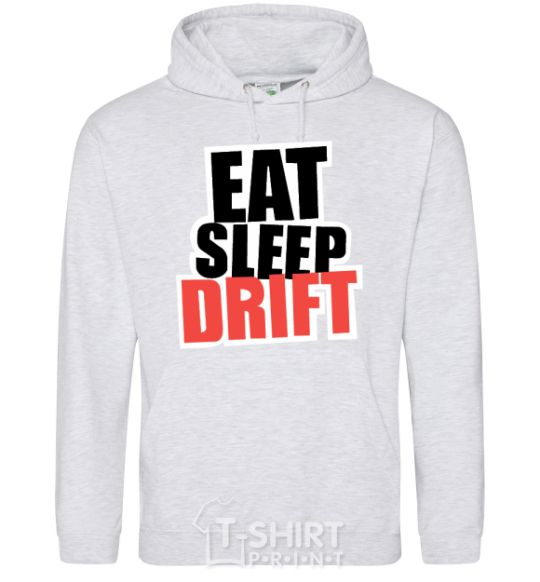 Men`s hoodie Eat sleep drift sport-grey фото