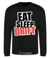 Свитшот Eat sleep drift Черный фото