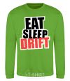 Свитшот Eat sleep drift Лаймовый фото