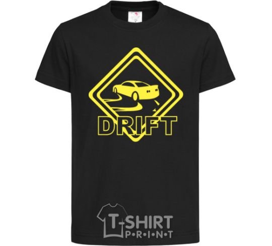 Kids T-shirt Drift sign black фото