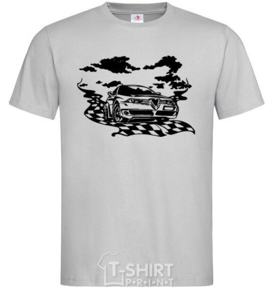 Men's T-Shirt Alfa romeo car grey фото