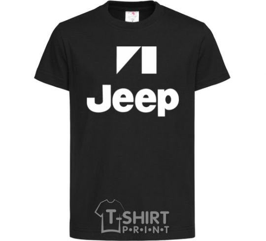 Детская футболка Logo Jeep Черный фото