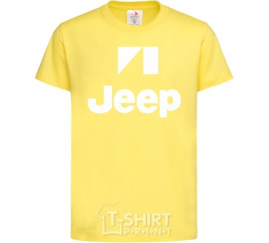 Детская футболка Logo Jeep Лимонный фото