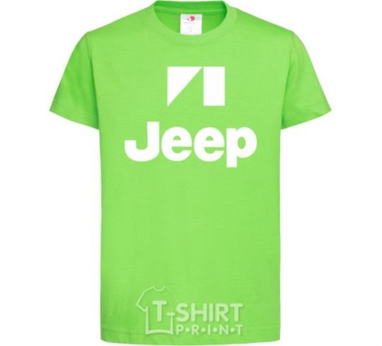 Детская футболка Logo Jeep Лаймовый фото