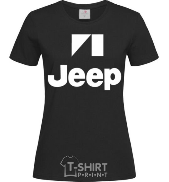 Женская футболка Logo Jeep Черный фото