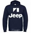 Мужская толстовка (худи) Logo Jeep Темно-синий фото