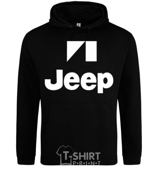 Мужская толстовка (худи) Logo Jeep Черный фото