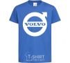 Детская футболка Logo Volvo Ярко-синий фото