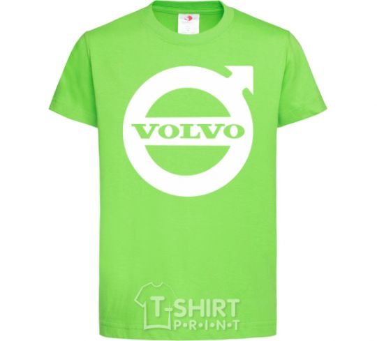 Детская футболка Logo Volvo Лаймовый фото