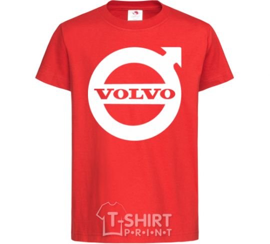 Kids T-shirt Logo Volvo red фото