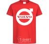 Детская футболка Logo Volvo Красный фото