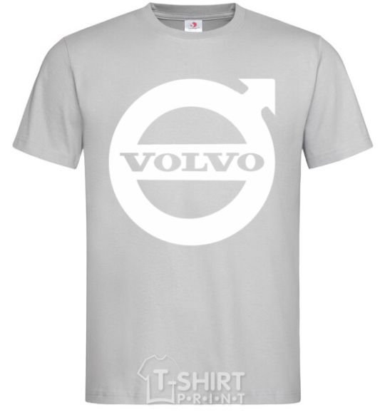 Мужская футболка Logo Volvo Серый фото