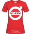 Women's T-shirt Logo Volvo red фото