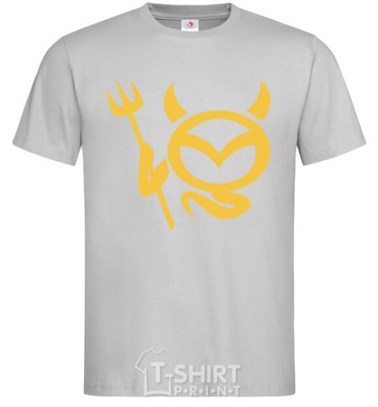 Men's T-Shirt Devil Mazda grey фото