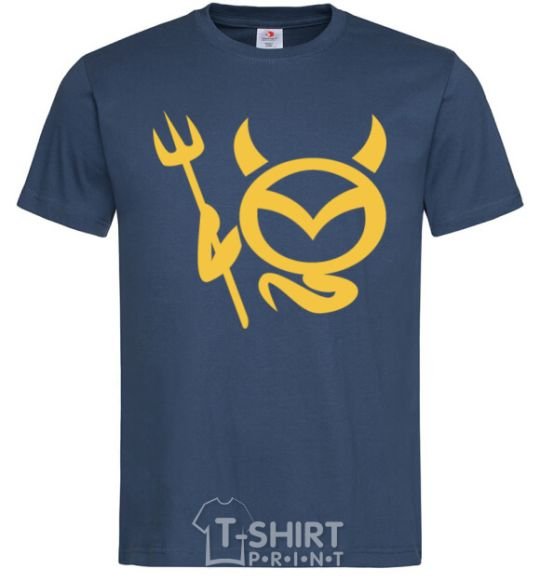 Men's T-Shirt Devil Mazda navy-blue фото