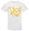 Men's T-Shirt Devil Mazda White фото